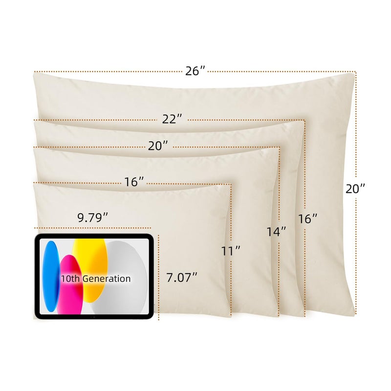 Lofe وسادة LOFE العضوية من الحنطة السوداء للنوم - 16''x22''، ارتفاع قابل للتعديل، قابلة للتنفس لنوم مريح، دعم عنق للظهر والنائم الجانبي (قشور الحنطة السوداء التارتارية) - Image 4
