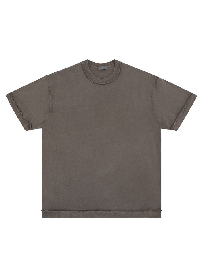 Cotton T Shirts for Men Loose fit Short Sleeve Shirts Crewneck Tshirt Men Plain T Shirts - Image 1