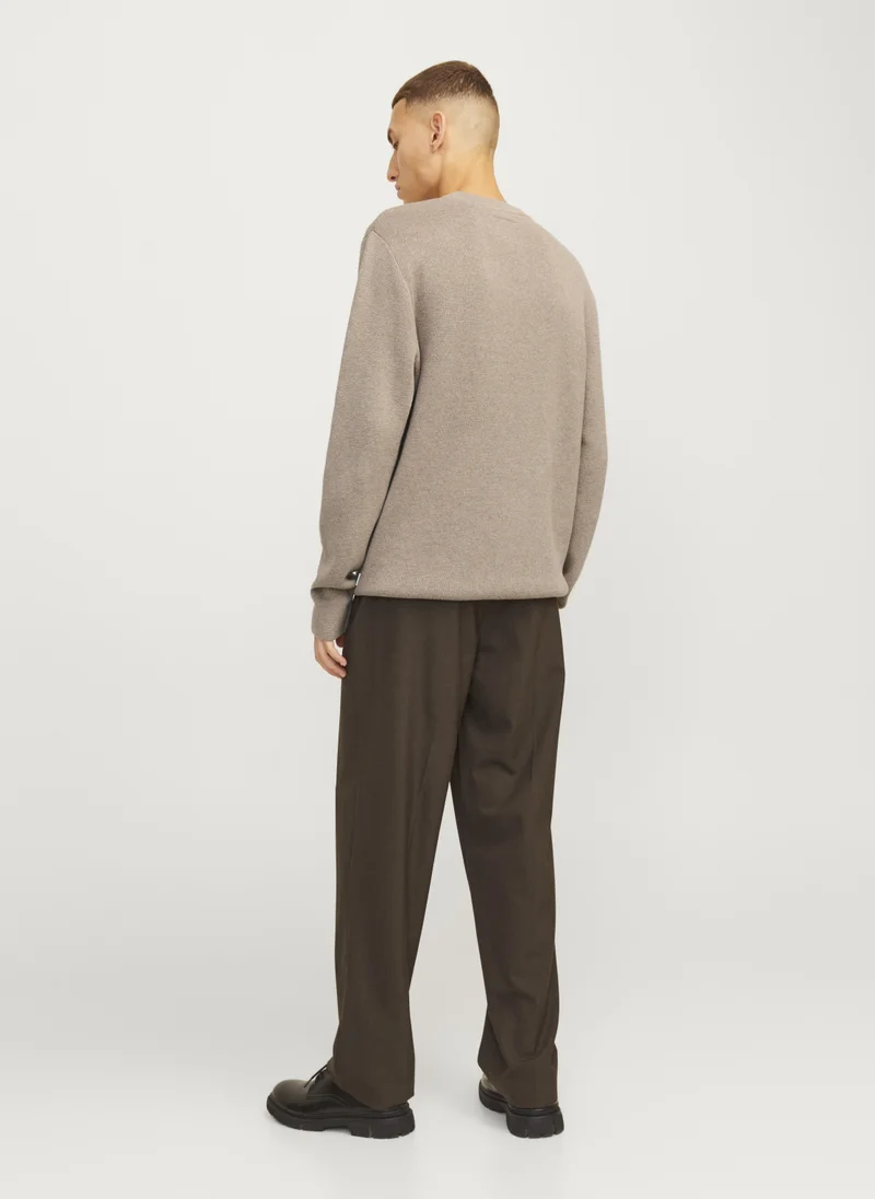 JACK & JONES Knitted Crew Neck Long Sleeve Sweater