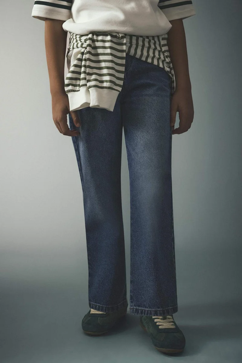 ديفاكتو Boy Wide Leg Straight Leg Jeans