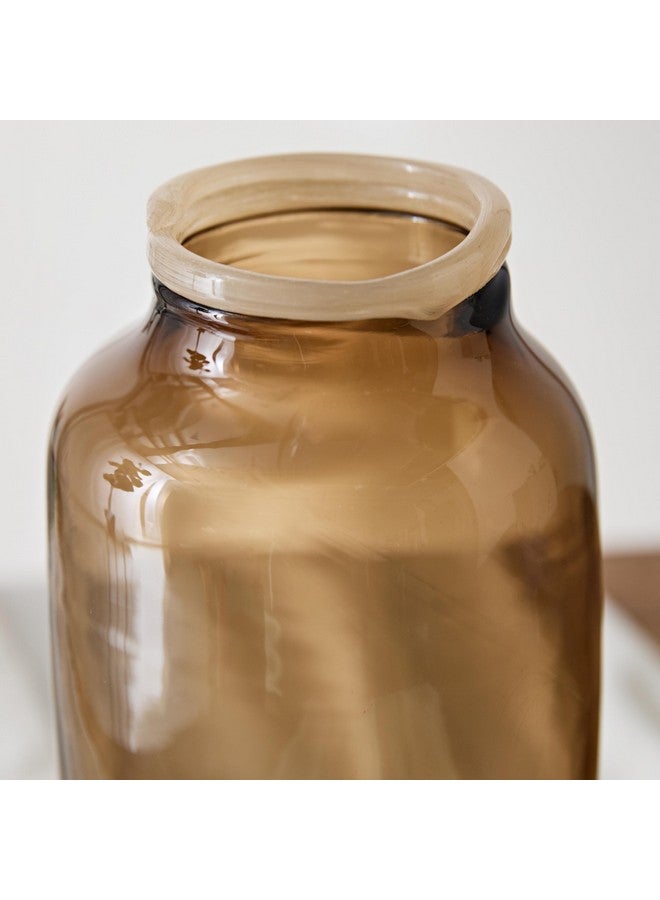 Home Box Reva Glass Vase with Contorted Top 15 x 15 x 30 cm - Image 3