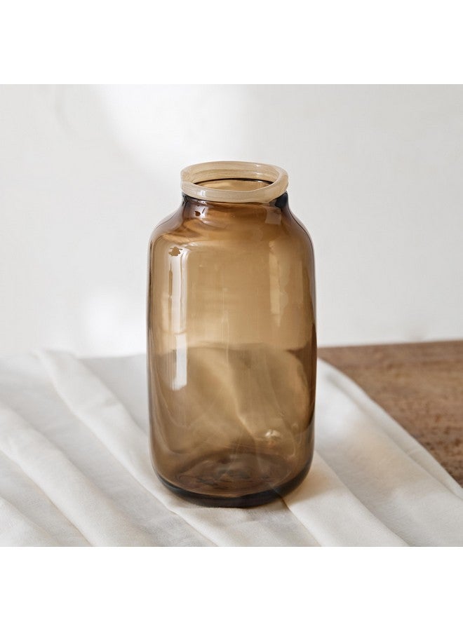 Home Box Reva Glass Vase with Contorted Top 15 x 15 x 30 cm - Image 2