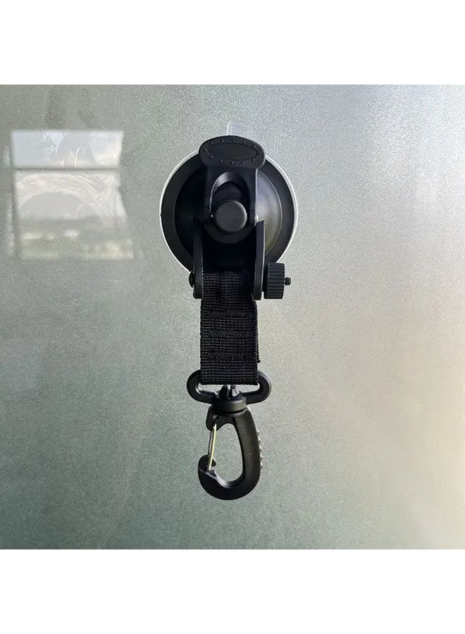 Black Suction Cup Hooks 4 Pack With Safety Lock For Camping Car Tents And Home Use - Image 5