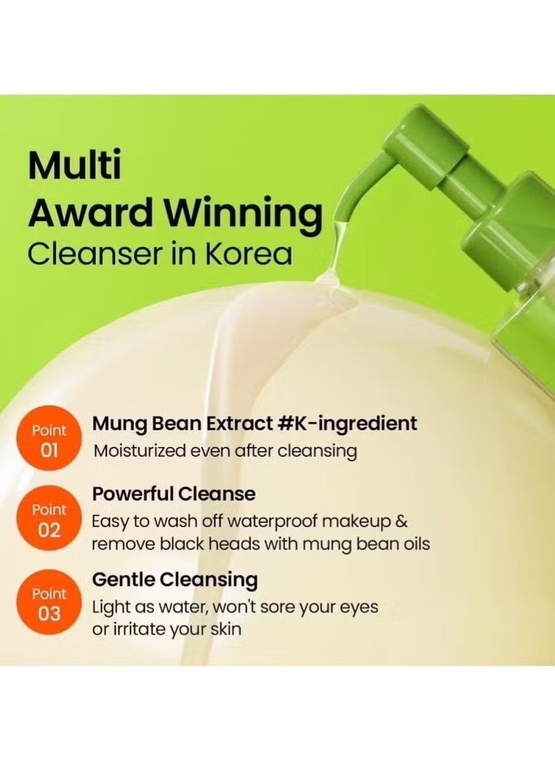 beplain Mung Bean Cleansing Oil 200ml - Image 5