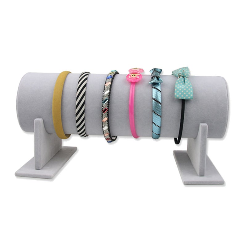 Headband Storage Rack Hair Display Stand Headdress Holder Organizer (Grey) - Image 1