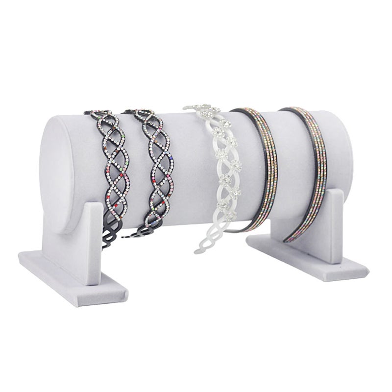 Headband Storage Rack Hair Display Stand Headdress Holder Organizer (Grey) - Image 4
