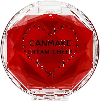 Canmake Cream Cheek Blush CL 01 Clear Red Heart - Image 2