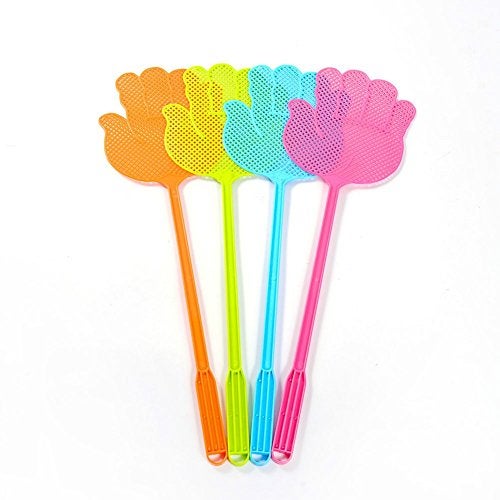 Separate way No Chemicals and Eco Friendly Fly Swatter Manual Swat Pest Control (Multicolour) - Pack of 4 - Image 1