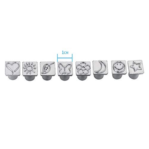 Co-link 8Pcs Metal Pattern and Stamps Punch Set for Leather Craft Stamps Tools Art Steel Punch Metal Leather Punching Tools - Image 2