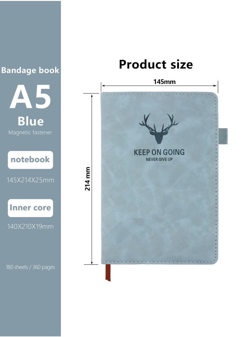 Arabest Notebook A5, Journal A5 Notebook Notepad Note book, 360 Pages Hardcover Journal Notebooks with Pen Loop for Office School Home Business Writing & Note Taking  - Image 2