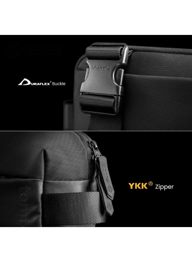 Tomtoc Crossbody Sling Bag 3L Water-Resistant Lightweight Chest Bag Compatible with 8.3” iPad Mini, Nintendo Switch 2 / OLED – TOMTOC Explorer-T21 Small EDC Shoulder Bag for Men & Women Travel Hiking - Image 5