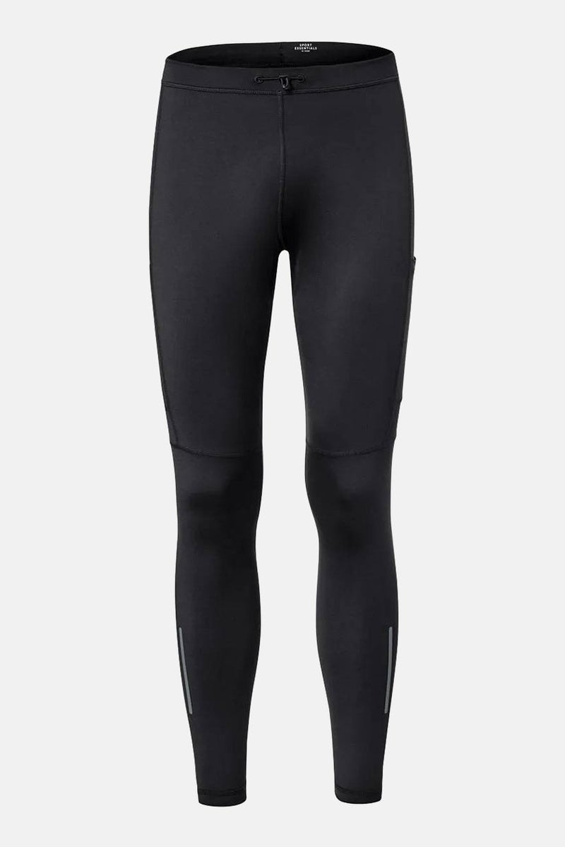 Tchibo Men Sportswear Fit Solid Training Thermal Tights, Black - Image 2