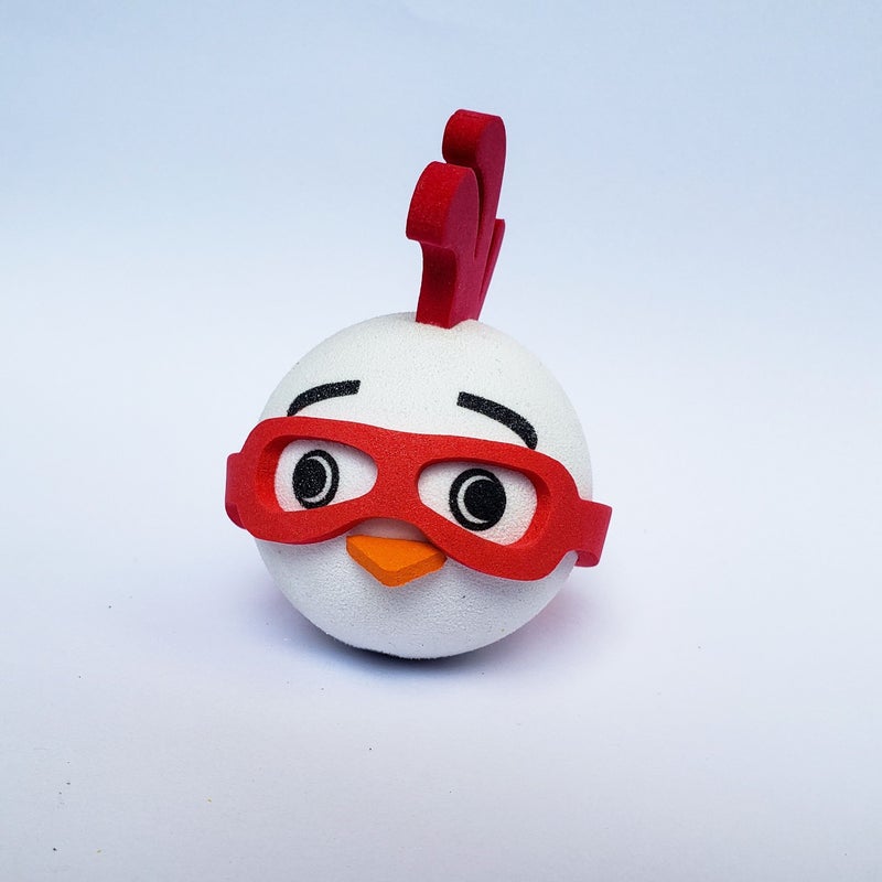 A Handmade EVA Smart Chicken Car Antenna Topper Suitable Durable And Weather Resistant With Red Glasses And Beak Design For External Vehicle Decoration Practical Chicken Car Additions - Image 5