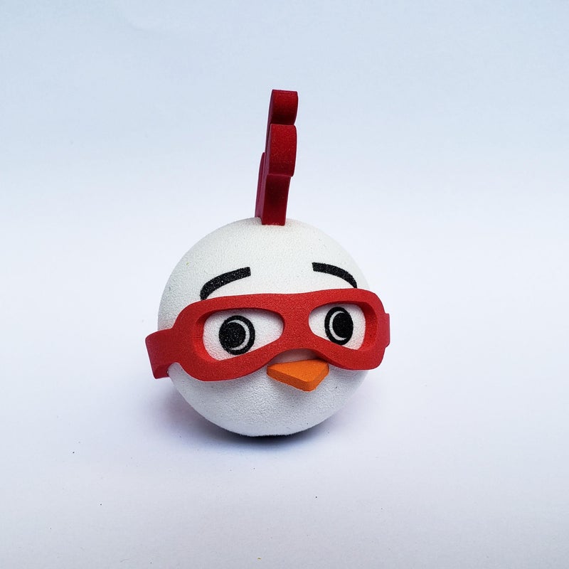 A Handmade EVA Smart Chicken Car Antenna Topper Suitable Durable And Weather Resistant With Red Glasses And Beak Design For External Vehicle Decoration Practical Chicken Car Additions - Image 2