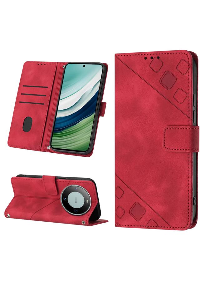 اس-توب جراب لهاتف Huawei Mate 60 مصنوع من الجلد المنقوش - Image 1