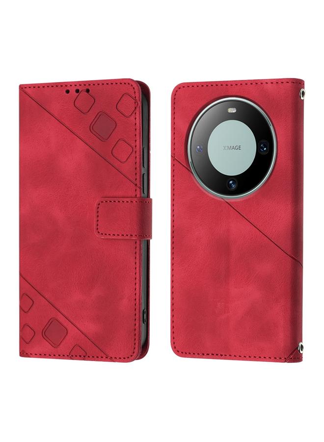 اس-توب جراب لهاتف Huawei Mate 60 مصنوع من الجلد المنقوش - Image 2