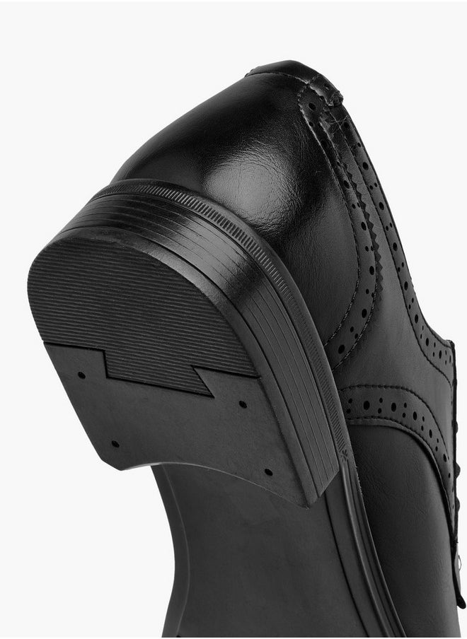 LBL by Shoexpress Men's Solid Lace-Up Derby Shoes  - Image 5