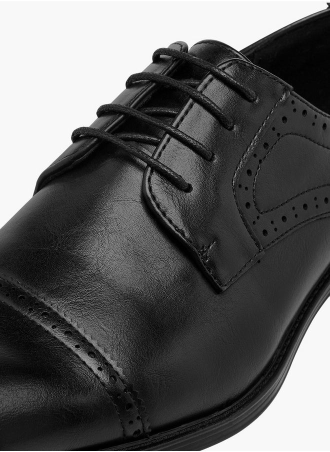 LBL by Shoexpress Men's Solid Lace-Up Derby Shoes  - Image 4