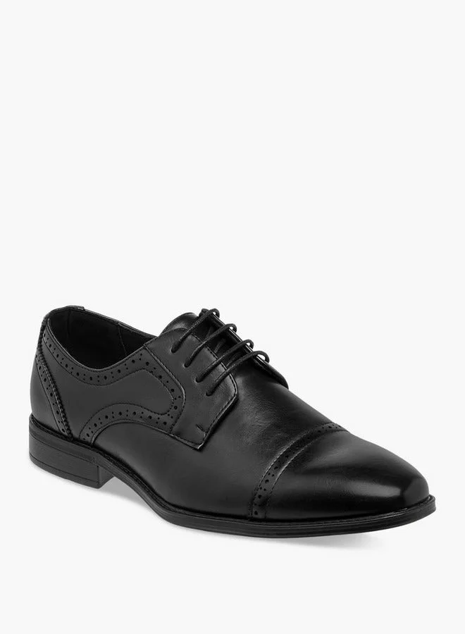 LBL by Shoexpress Men's Solid Lace-Up Derby Shoes