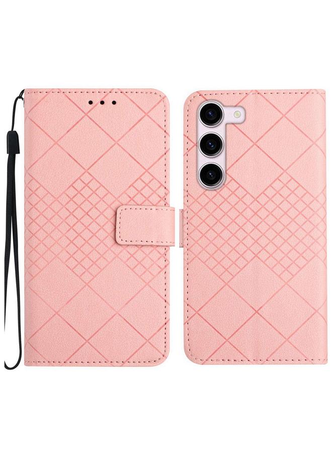 اس-توب جراب لهاتف Samsung Galaxy S23 5G جراب هاتف جلدي بملمس شبكي معيني - Image 1