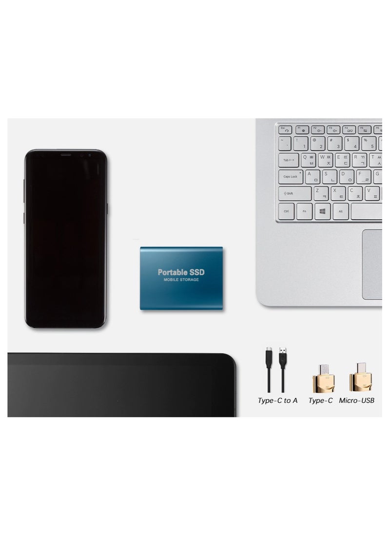 Generic - 2TB Portable External SSD, 2000GB USB 3.1 High Speed Data Transfer, Computer Backup Drive Support Data Storage Transfer, USB C Mini Portable External Solid State Drive for PC/Laptop/Phones and More - Image 1
