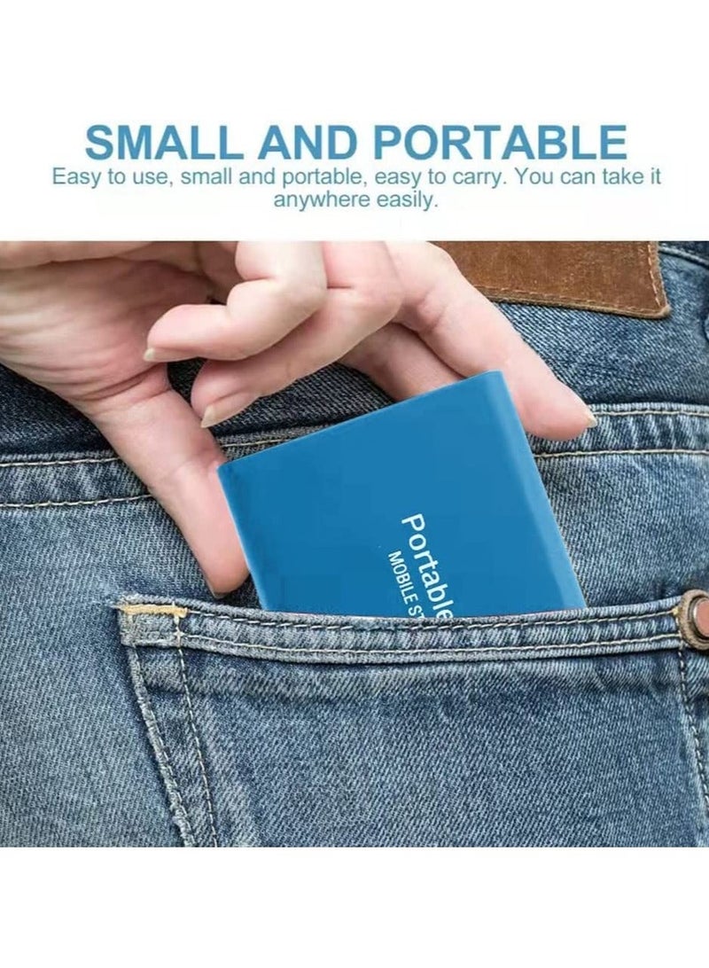 2TB المحمولة الخارجية فرقة ، 2000GB USB 3.1 عالية السرعة نقل البيانات ، ودعم تخزين البيانات ونقلها إلى الكمبيوتر النسخ الاحتياطي محرك الأقراص ، ومناسبة لأجهزة الكمبيوتر ، أجهزة الكمبيوتر المحمولة ، والهواتف المحمولة ، مثل الناقل التسلسلي العام جيم مصغرة المحمولة الخارجية محرك الحالة الصلبة - Image 5