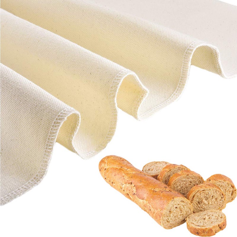 Panxxsen Panxxsen Professional Bakers Couche Extra Large 35 x 26 InchHeavy Duty Linen Pastry Proofing Cloth for Bread Dough BakingThick Baking Bread Cloth for BaguettesLoavesCiabatta 