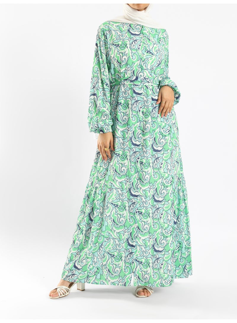 ايمالينا فاشون Prismatic Bloom Dress - Image 1