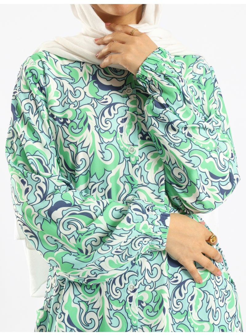 ايمالينا فاشون Prismatic Bloom Dress - Image 4