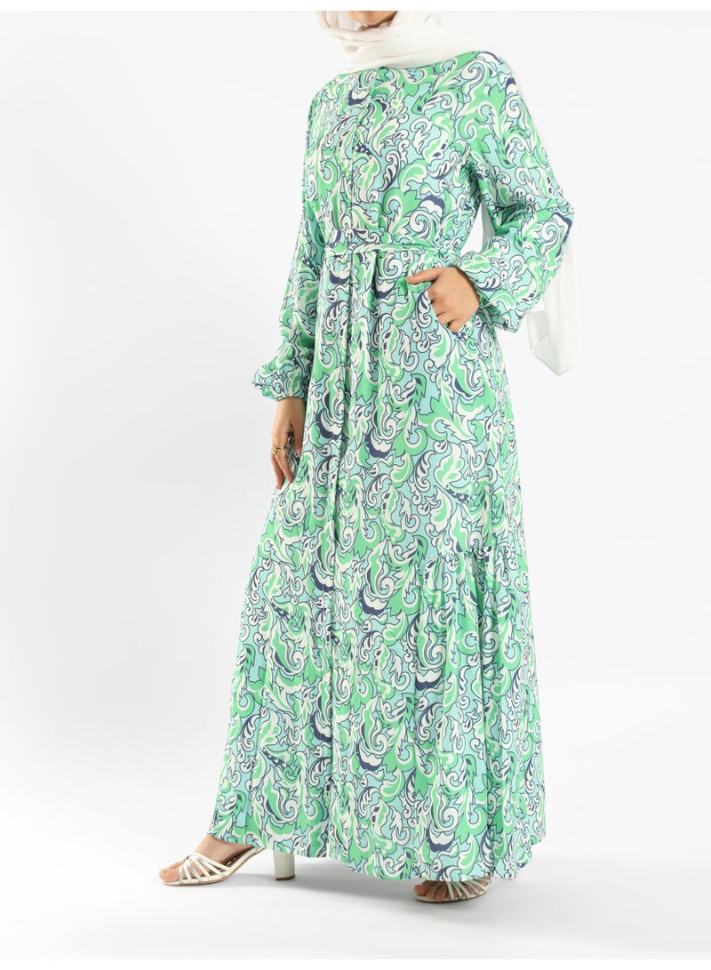 ايمالينا فاشون Prismatic Bloom Dress - Image 2
