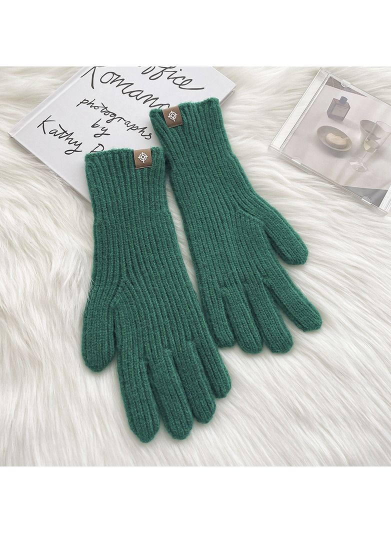 Loquat Solid Knit Gloves
