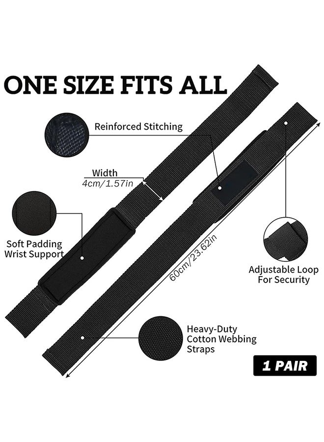 Generic 1 Pair of Lifting Straps, Weightlifting Straps, Deadlift Straps with Padded Neoprene for Power Lifting, Bodybuilding, Gym Workout, Strength Training & Fitness Workout, Resistance  - Image 2