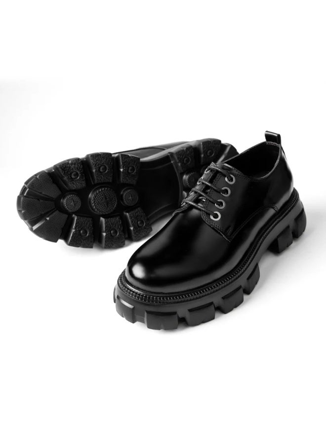 حذاء رجالي فرنيه بنعل إيفا EVA خفيف ومريح - لون اسود - Image 2