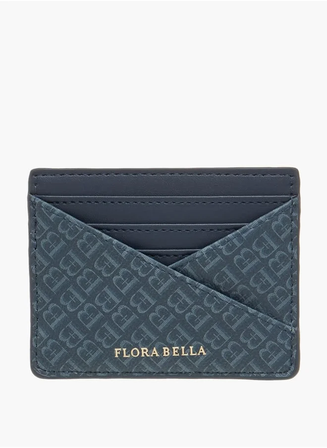 Flora Bella By Shoexpress Womens Monogram Print Cardholder