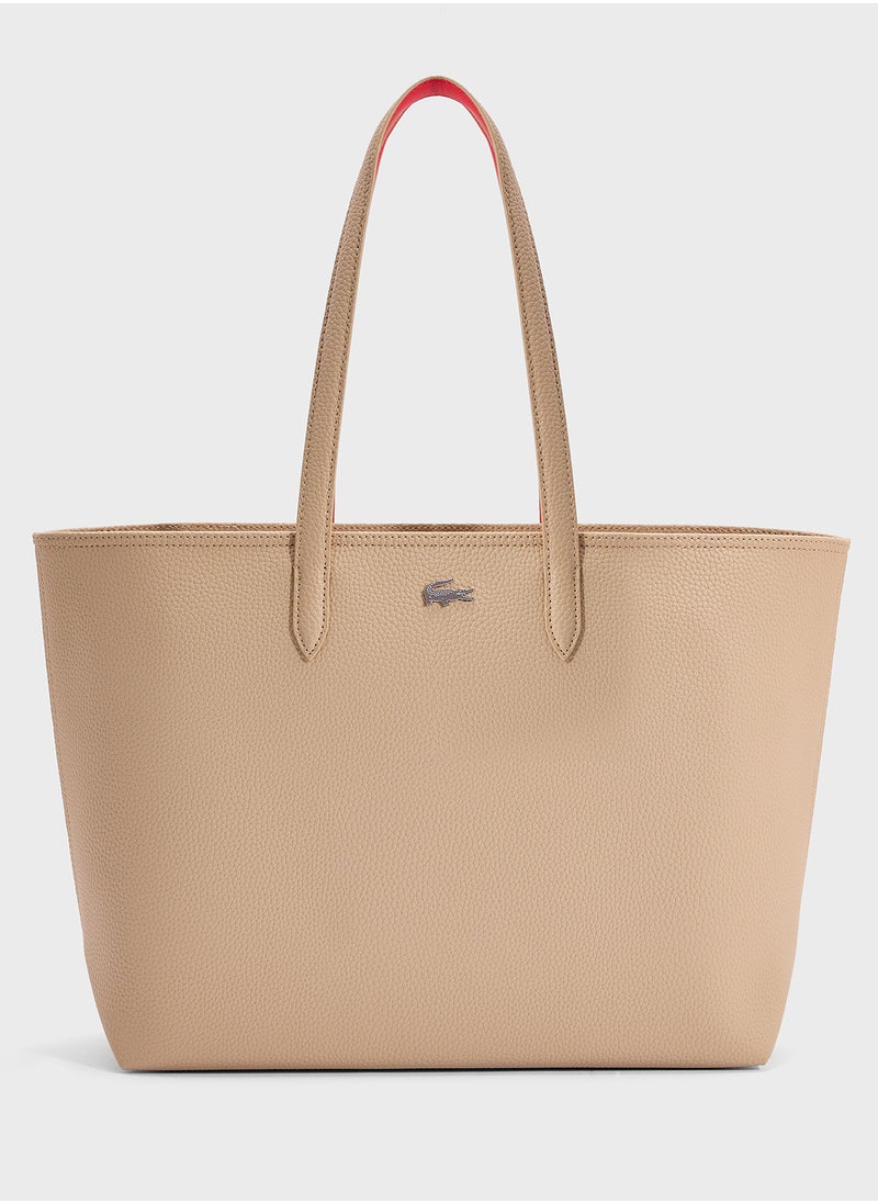 LACOSTE - Essentials Top Handle Zip Over Tote - Image 1