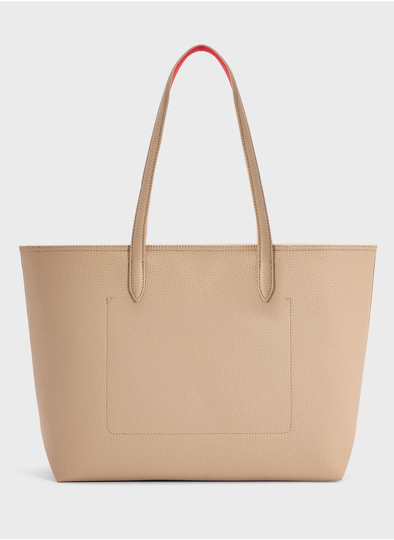 LACOSTE - Essentials Top Handle Zip Over Tote - Image 1