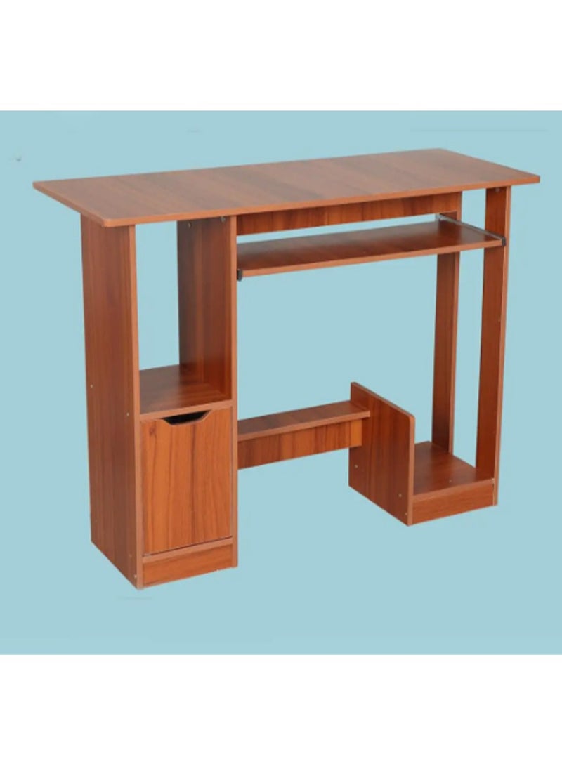 DubaiGallery Solid Wood Loptop Table With Keyboard Tray,multifunctional Durable Desktop Computer Table With Main Frame Drawer Practical Corner Table  - Image 2