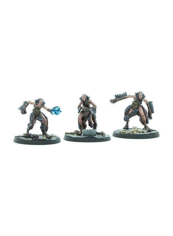 Modiphius Entertainment: The Elder Scrolls: Call to Arms: Hagraven Coven - 3 Figures, 32mm Unpainted Resin RPG Miniatures, Scenic Bases, Chapter 4 - Image 2