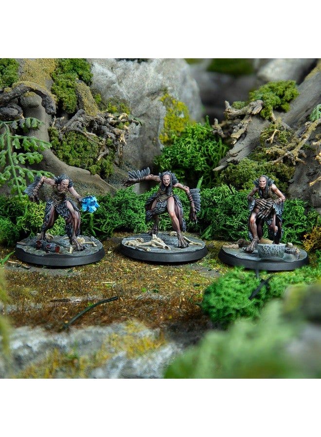 Modiphius Entertainment: The Elder Scrolls: Call to Arms: Hagraven Coven - 3 Figures, 32mm Unpainted Resin RPG Miniatures, Scenic Bases, Chapter 4 - Image 3