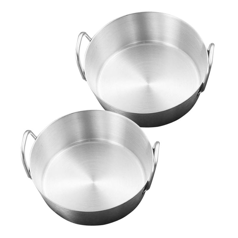 2Pcs Stainless Steel Dipping Bowls With Double Handles For Sauce Snacks And Condiments - Image 2