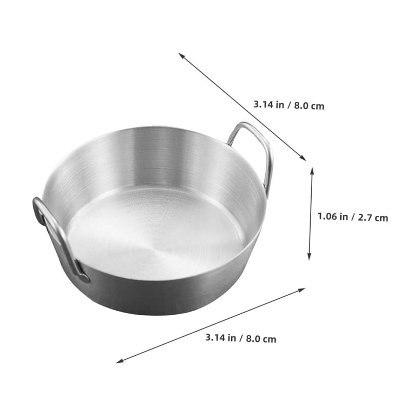 2Pcs Stainless Steel Dipping Bowls With Double Handles For Sauce Snacks And Condiments - Image 3