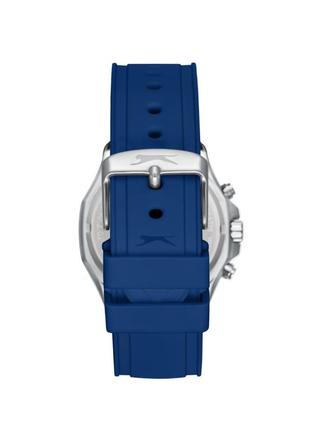 Slazenger SLAZENGER SL.9.2390.2.06 Men's Multi Function Display Watch & Silicone Strap Dark Blue  - Image 4