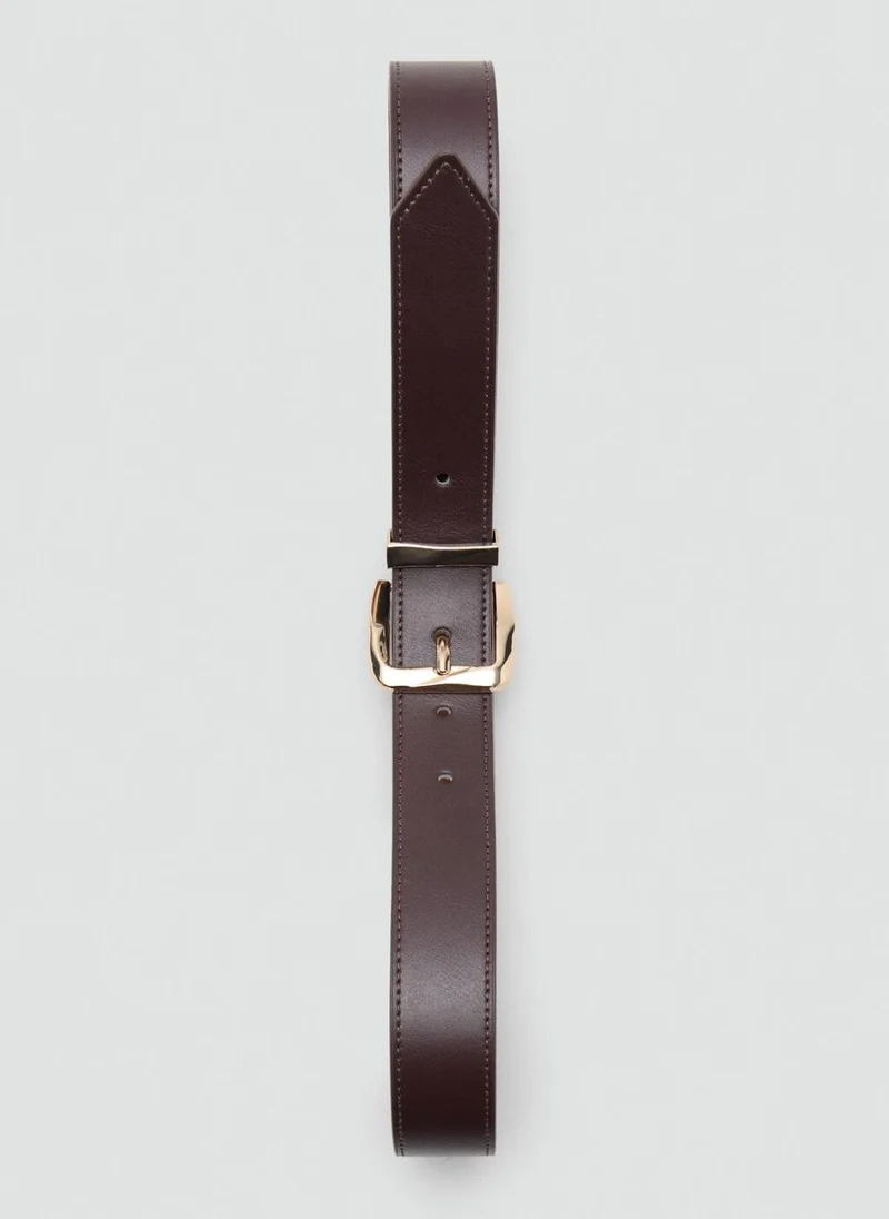 مانجو Embossed Buckle Belt