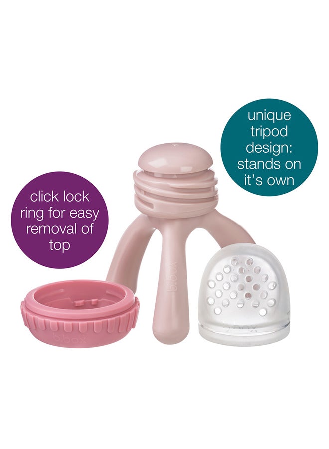 b.box Silicone Fresh Food Feeder, Tripod Design Easy for Baby to Hold, Perfect for Fresh or Fren Foods, Cap Included for On The Go| From 4m+ - Image 2
