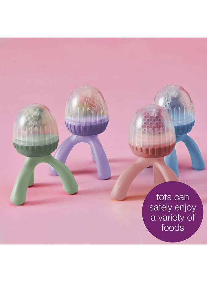b.box Silicone Fresh Food Feeder, Tripod Design Easy for Baby to Hold, Perfect for Fresh or Fren Foods, Cap Included for On The Go| From 4m+ - Image 4