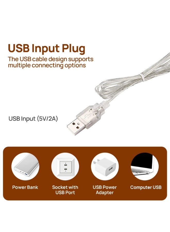 مصابيح مرآة الزينة LED، مصباح مكياج على طراز هوليوود، مصباح LED أبيض فائق السطوع، شريط إضاءة للتحكم باللمس قابل للتعتيم، لطاولة الزينة ومرآة الحمام، المرآة غير متضمنة - Image 5