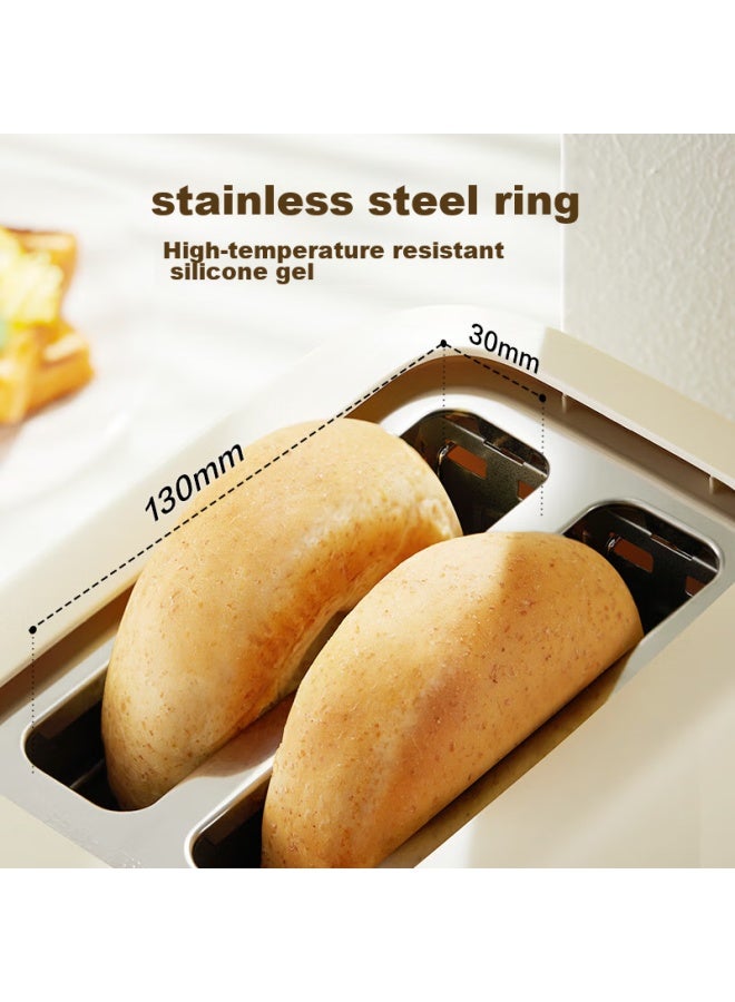 Supor Bread Maker, Toaster, Breakfast Machine, Toast, Sandwich, Bagel Maker, Double-sided, Home Multi-function Light Meal Machine, 6 Heat Settings, Baking With Dust Cover, 800w, 3d Fast Heating, Dj805 - Image 4