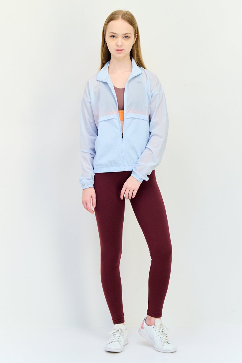 Reebok Women Sportswear Fit Long Sleeves Training Jacket, Light Blue - Image 4