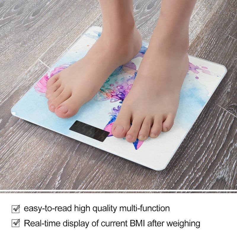 Rainbow Crystal Phantom Cat Weight Scale Household High Precision Digital Body Scale Cute Compact Slim Bathroom Scale Sleek Modern Personal Body Weighing Machine for Bedroom Kitchen and Bathroom - Image 5