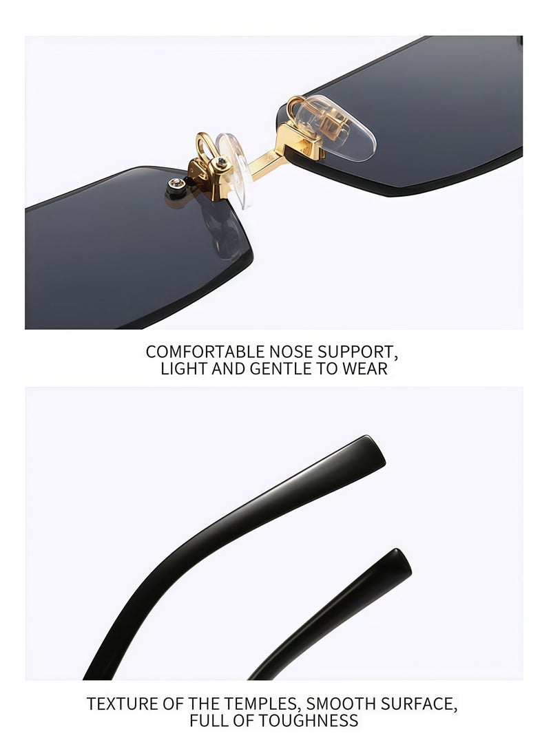 Gasin UV Resistant Frameless Personalized Sunglasses, A Must-Have for Commuting and Self Driving with a Fashionable Feel - Image 2